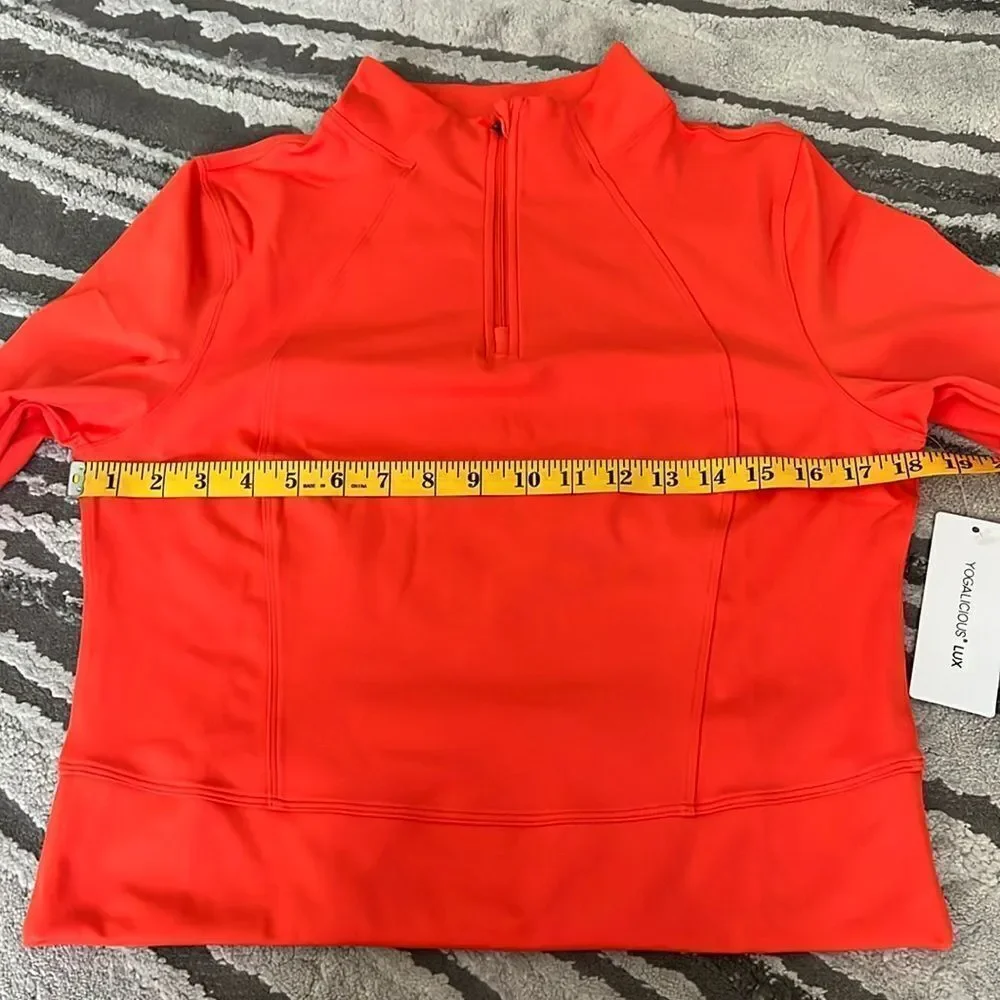 Yogalicious Lux Womenâs Crosstrain Everyday LongâSleeve 3/4 Zip Jacket T⌠- Picture 13 of 16